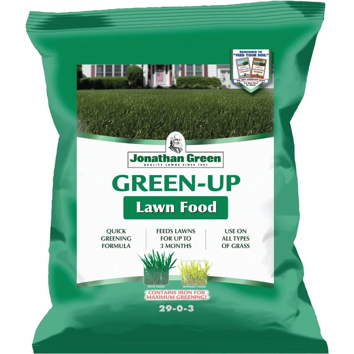 Official Jonathan Green Green-Up 15 Lb. 5000 Sq. Ft. 29-0-3 Lawn Fertilizer Fast