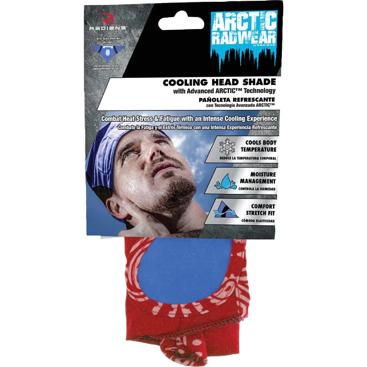 High-Grade Radians Arctic Radwear Red Paisley Cooling Bandana Original