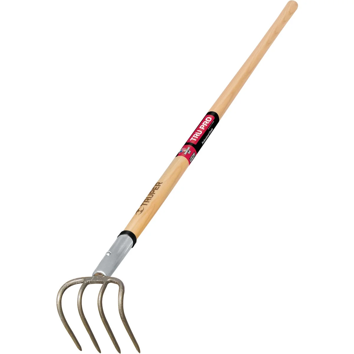 Eco-Friendly Truper Tru Pro 4-Tine 60 In. Wood Handle Garden Cultivator Versatile