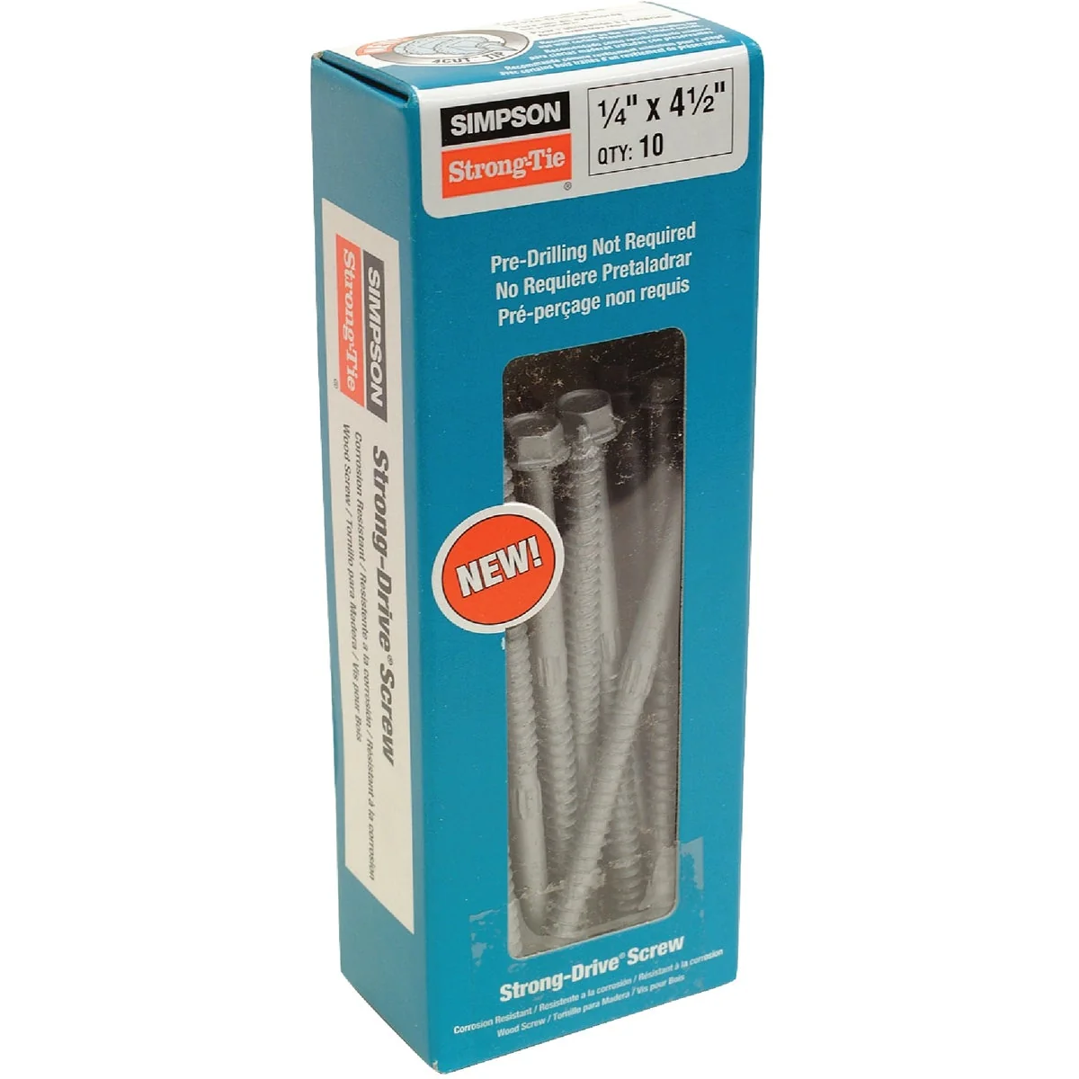 Recyclable Simpson Strong-Tie 1 4 In. 4-1 2 In. Hex Head Structure Screw 10 Ct. Innovative