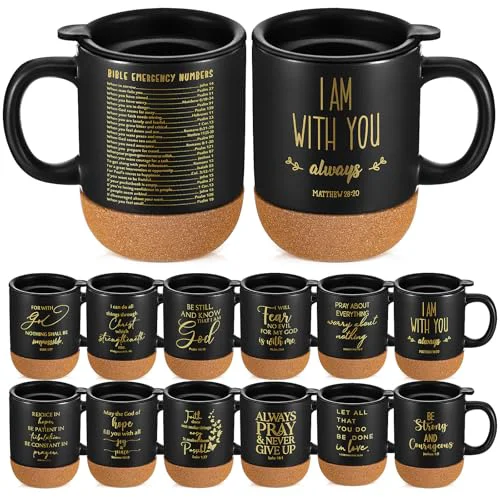 Powerful 12 Set Christian Mugs Bulk Grandparents Day Gifts 15 oz 12 Count Lightweight