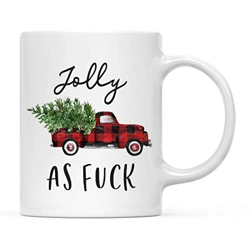 Fashionable Christmas Winter Holiday 11oz. Coffee Mug Comfortable