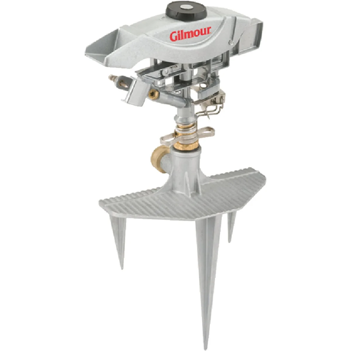 Convenient Gilmour Pro Die-Cast Zinc 8500 Sq. Ft. Triple Spike Impulse Sprinkler Outstanding