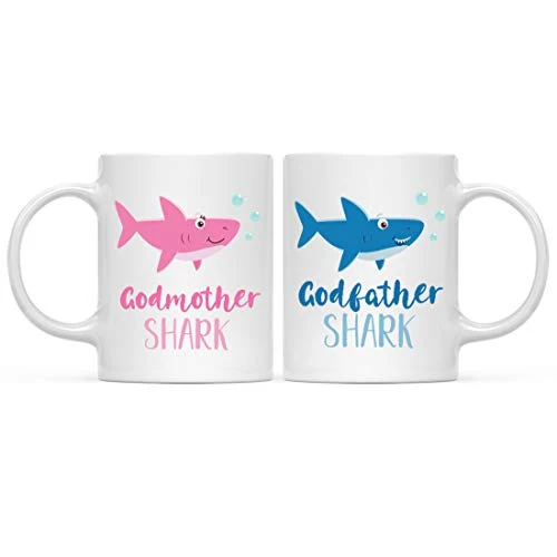 Professional Baby Shark Family 11oz. Coffee Mug Gift Set Eco-Friendly