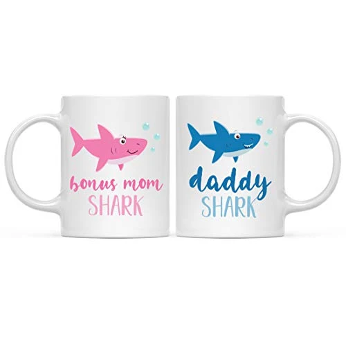 High-Grade Baby Shark Family 11oz. Coffee Mug Gift Set Smart