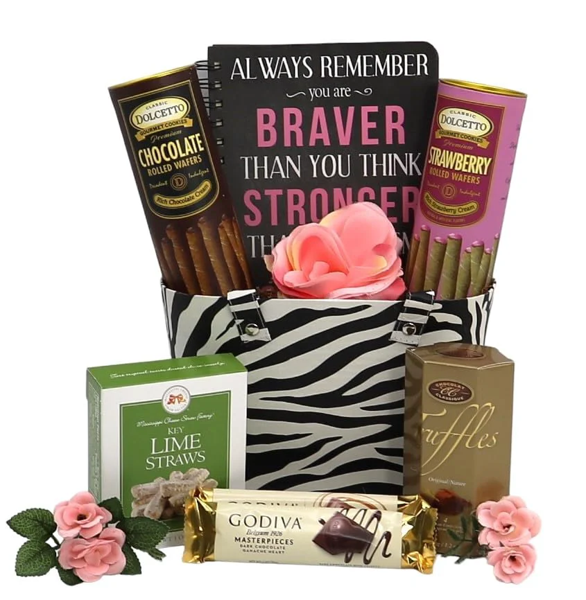 Innovative Safari Chic Gift Basket for Her Healthy