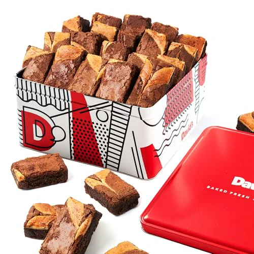 Excellent David s Cookies Cheesecake Brownies Gift Tin 2lbs 32 Ounce First-Class