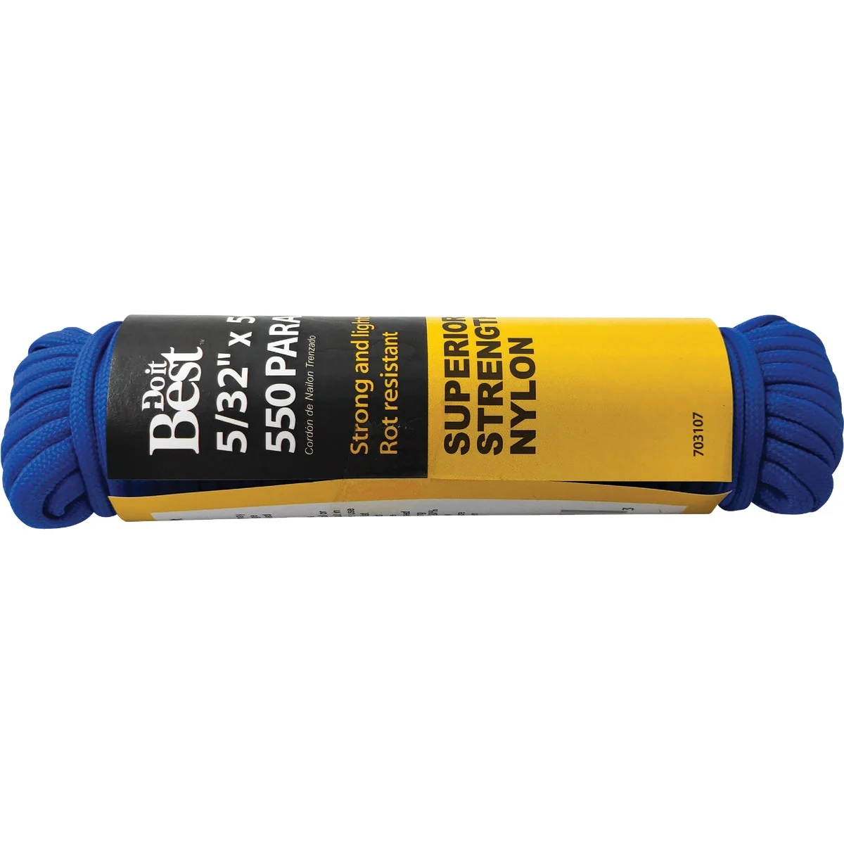Casual Do it 550 5 32 In. x 50 Ft. Blue Nylon Paracord Authentic