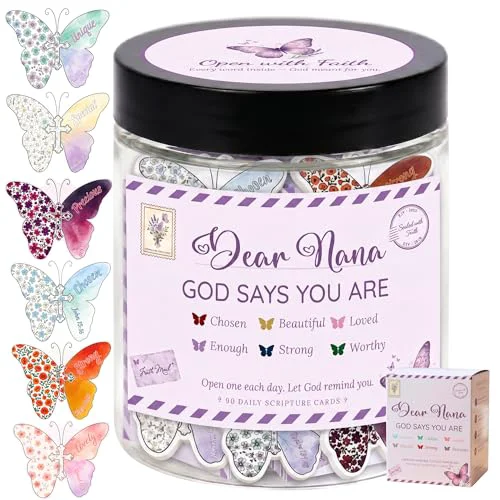 Next-Generation Positive Santa Claus Christmas Jar with 60 Daily Affirmation Cards Classic