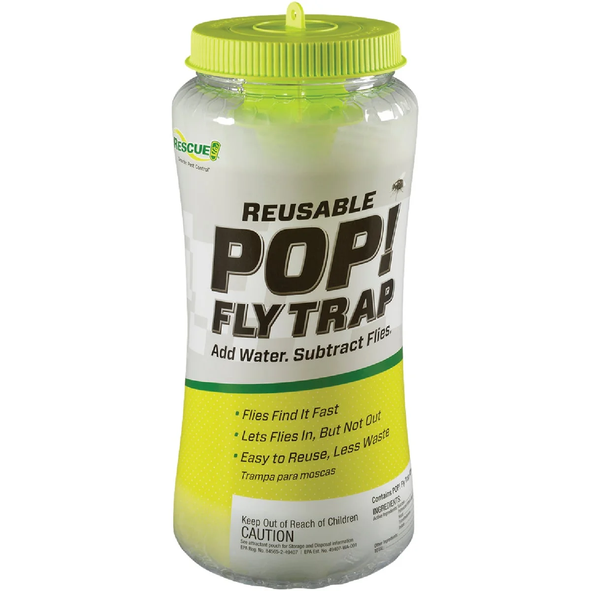 Dependable Rescue Pop Reusable Outdoor Fly Trap Elegant