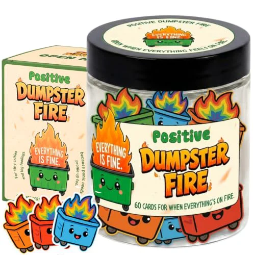 Clean 60 Positive Dumpster Fire Cards Jar Consistent