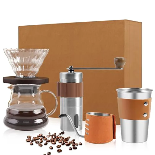 Fine Crafted Pour Over Coffee Maker Set 4 Count Original
