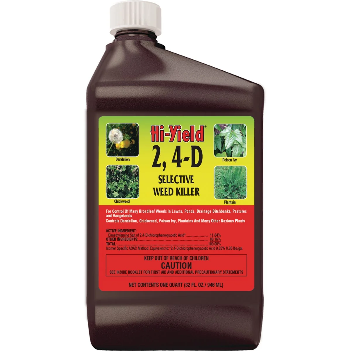 Original Hi-Yield 2 4-D 32 Oz. Concentrate Selective Weed Killer Trendy