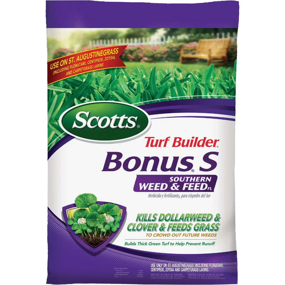 Superior Scotts Turf Builder Bonus S Florida Weed Feed 18.21 Lb. 5000 Sq. Ft. 29-0-10 Lawn Fertilizer with Weed Killer Versatile