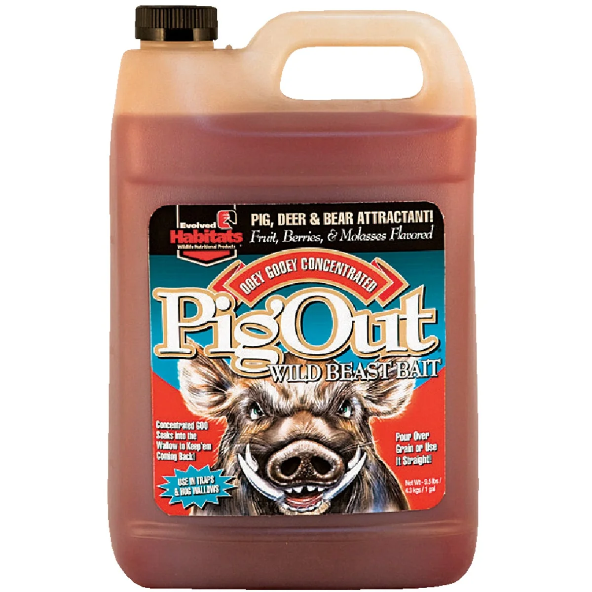 Genuine Evolved Habitats Pig Out 1 Gal. Concentrated Liquid Hog Attractant Unique