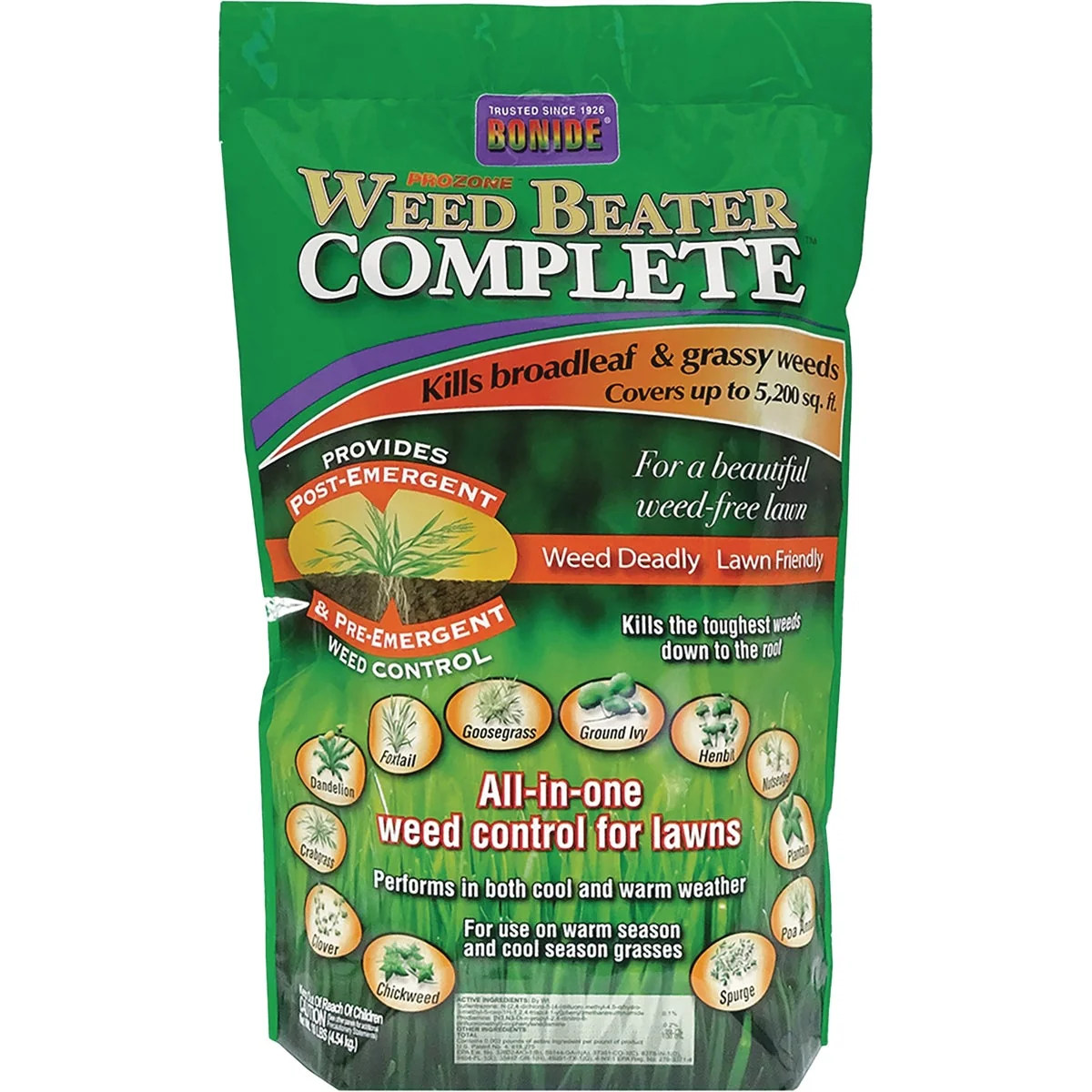 Natural Bonide Weed Beater Complete 10 Lb. Ready To Use Granules Weed Killer Stylish