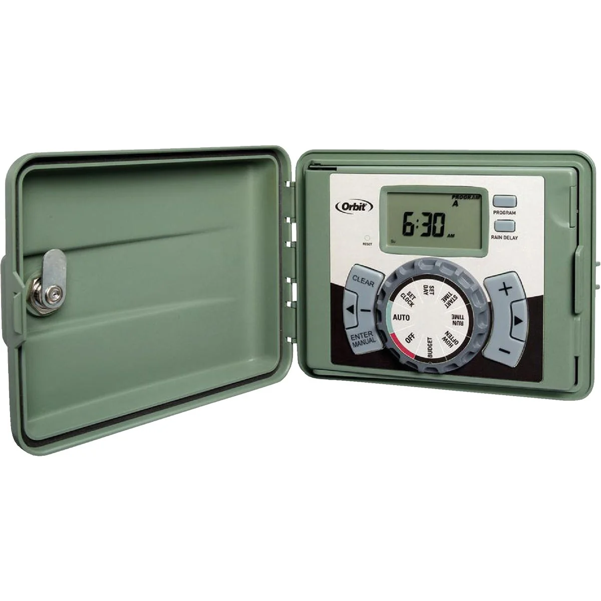 Sustainable Orbit Easy-Set Logic 4-Station Indoor Outdoor Plug-In Sprinkler Timer Traditional