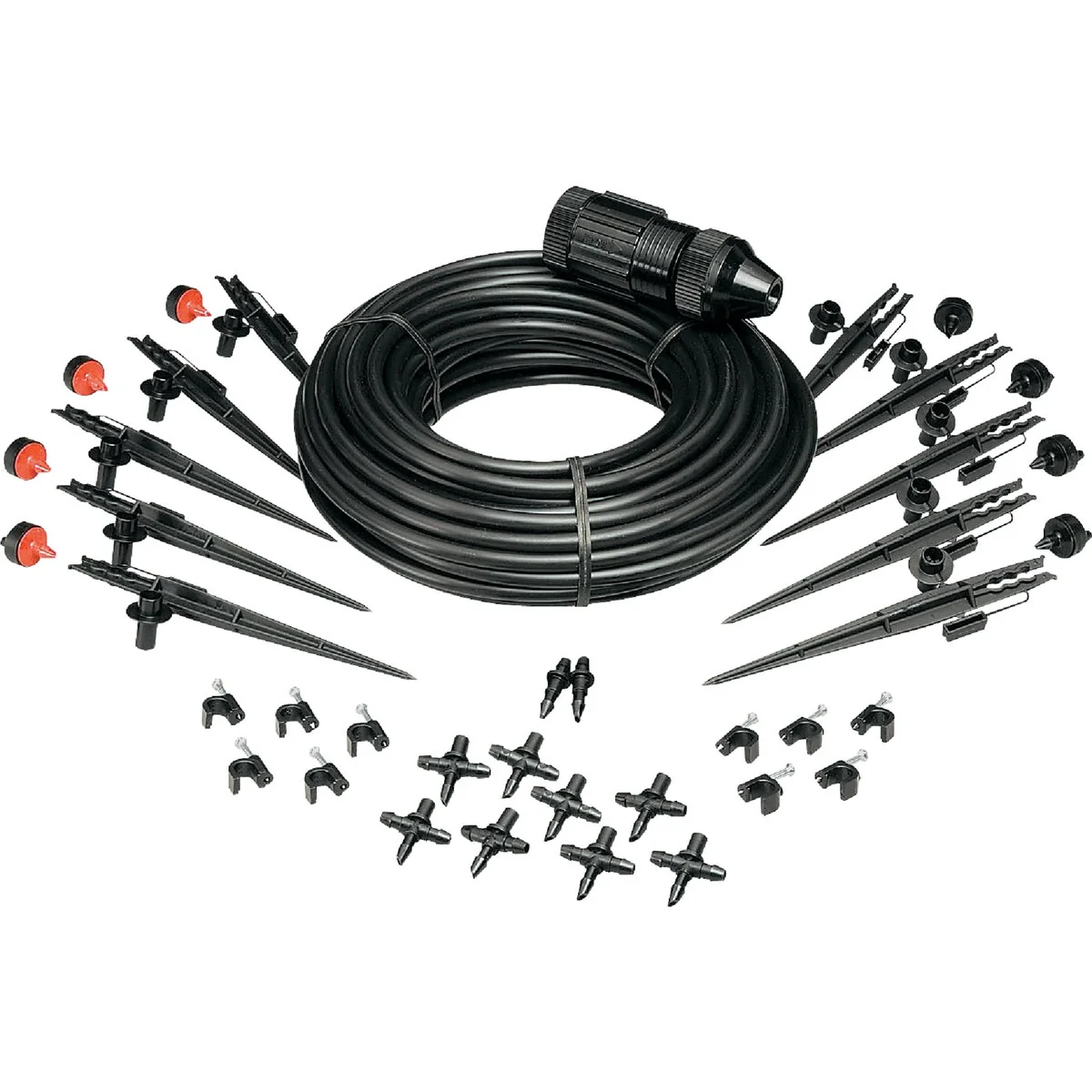 Lightweight Rain Bird 10-Planter Patio Drip Irrigation Watering Kit Luxury
