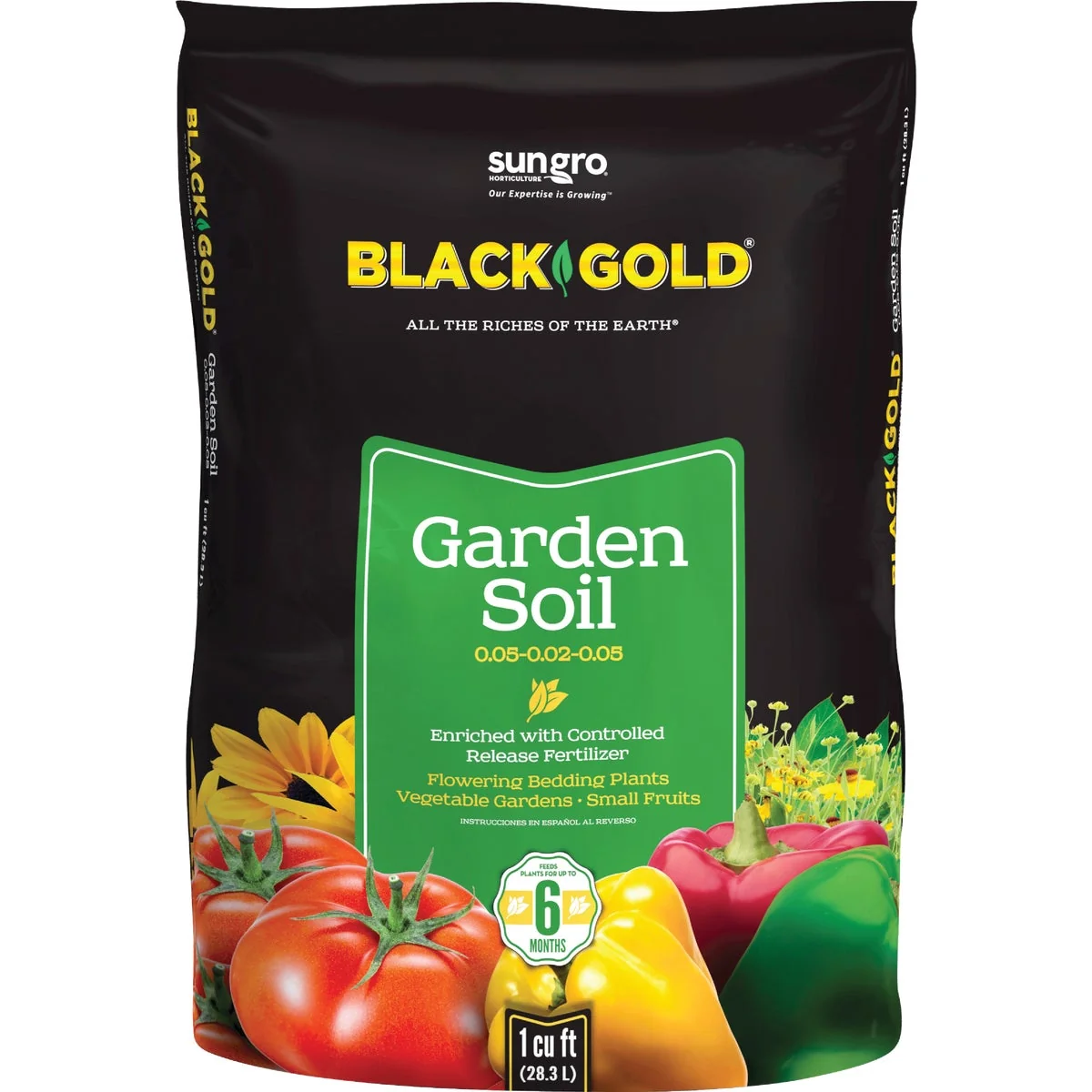 Sustainable Black Gold 1 Cu. Ft. 30 Lb. All Purpose Garden Soil Professional