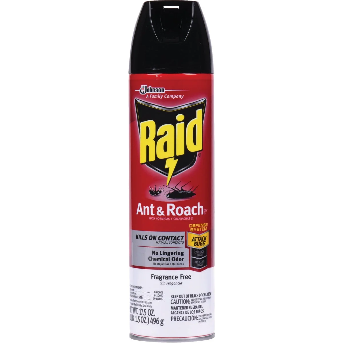 Soft Raid 17.5 Oz. Unscented Aerosol Spray Ant Roach Killer High-End