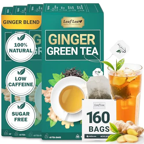 Sophisticated Herbal Green Tea With Ginger 160 Count Unique