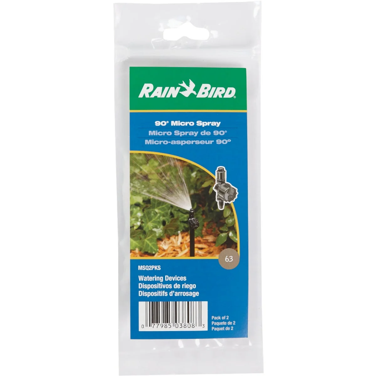 Reusable Rain Bird Quarter Circle Micro-Spray Nozzle 2-Pack Original Design
