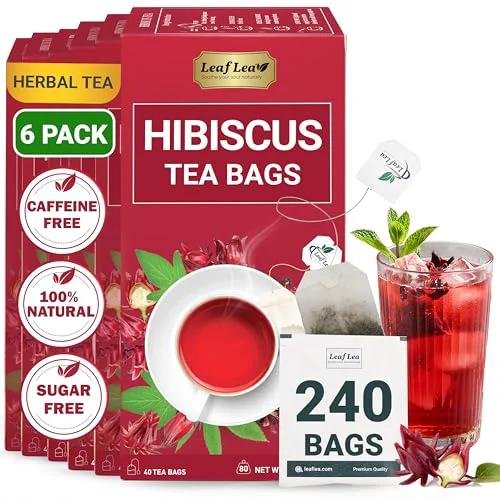 Modern Premium Hibiscus Flowers Tea Bags 240 Count Unique
