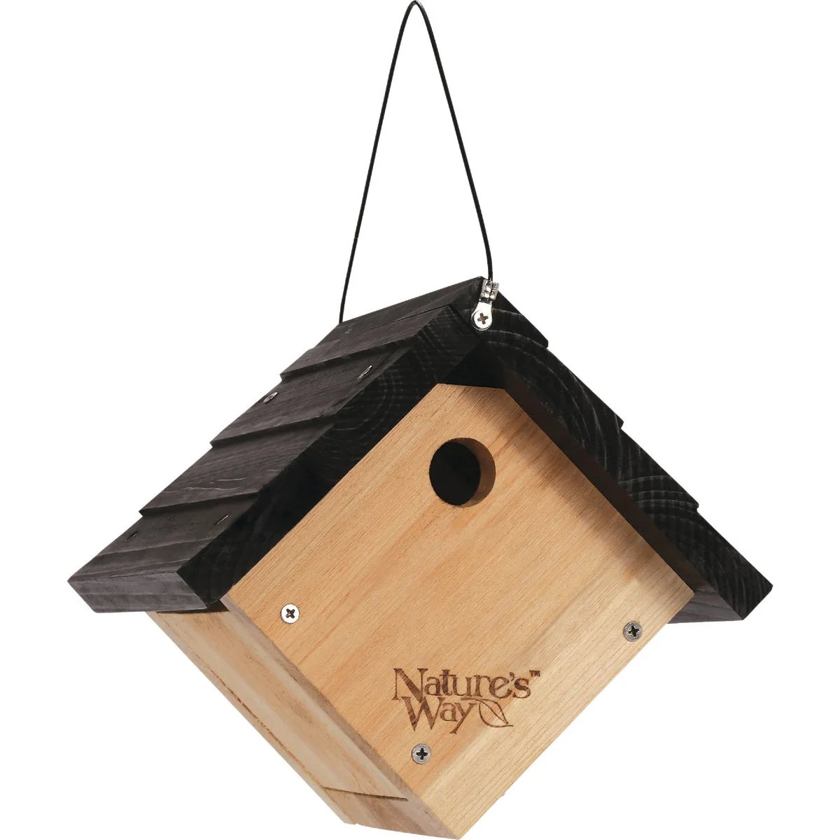 Next-Generation Nature’s Way 9 In. W. x 8 In. H. x 8 In. D. Natural Cedar Wren Bird House Powerful