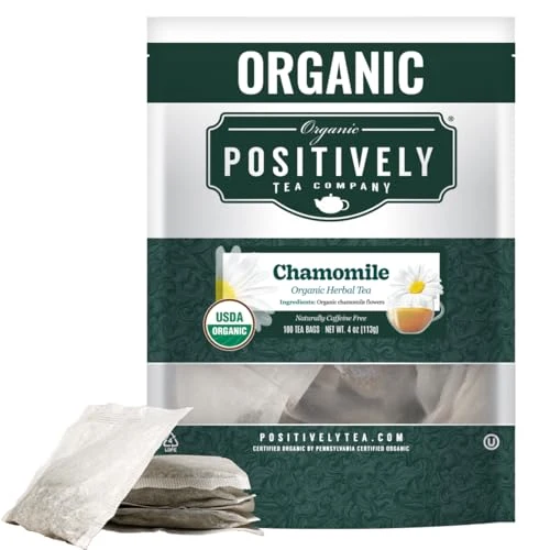 Certified Chamomile Herbal Tea Bags 100 Count Elegant