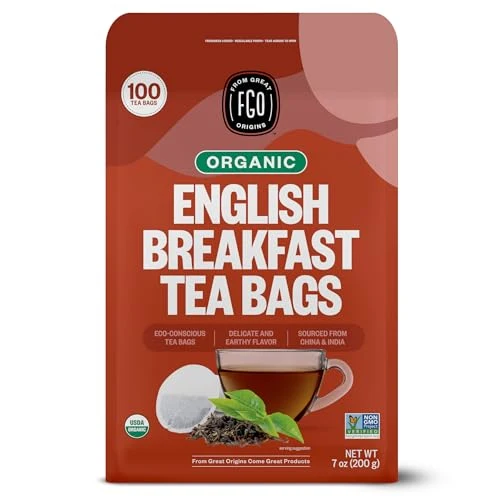 Modern Organic English Breakfast Black Tea 100 Count Elite