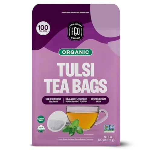 Organic Tulsi Holy Basil Tea 100 Count World-Class