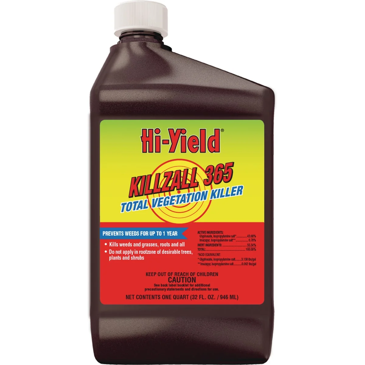 Clean Hi-Yield Killzall 365 32 Oz. Concentrate Vegetation Killer Excellent