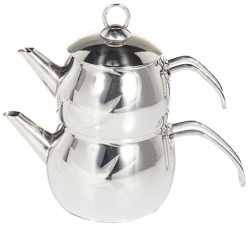 Durable Belinay Teapot Set Medium Silver 2 Count Convenient