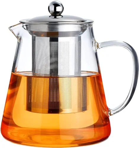 Effective Glass Teapot Stovetop 44 OZ High-End
