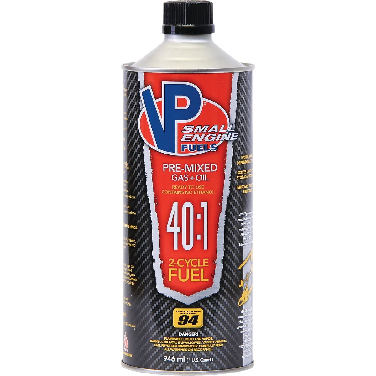 Effective VP Small Engine Fuels 32 Oz. 40 1 Ethanol- Gas Oil Pre-Mix Solid