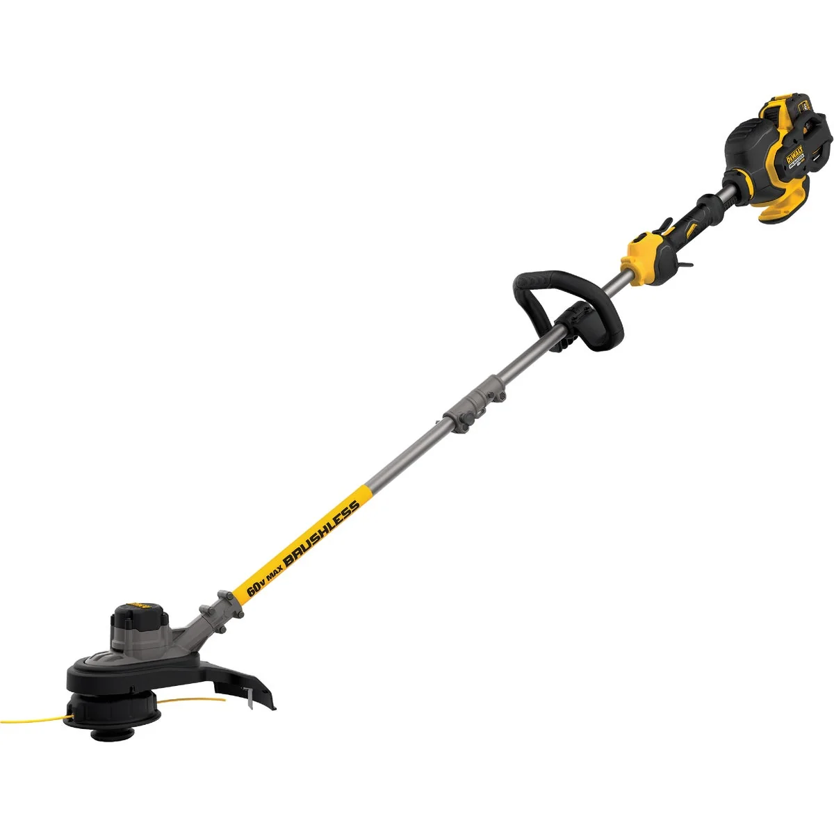 Expertly Made DeWalt Flexvolt 60V Max 15 In. Lithium Ion Straight Cordless String Trimmer User-Friendly