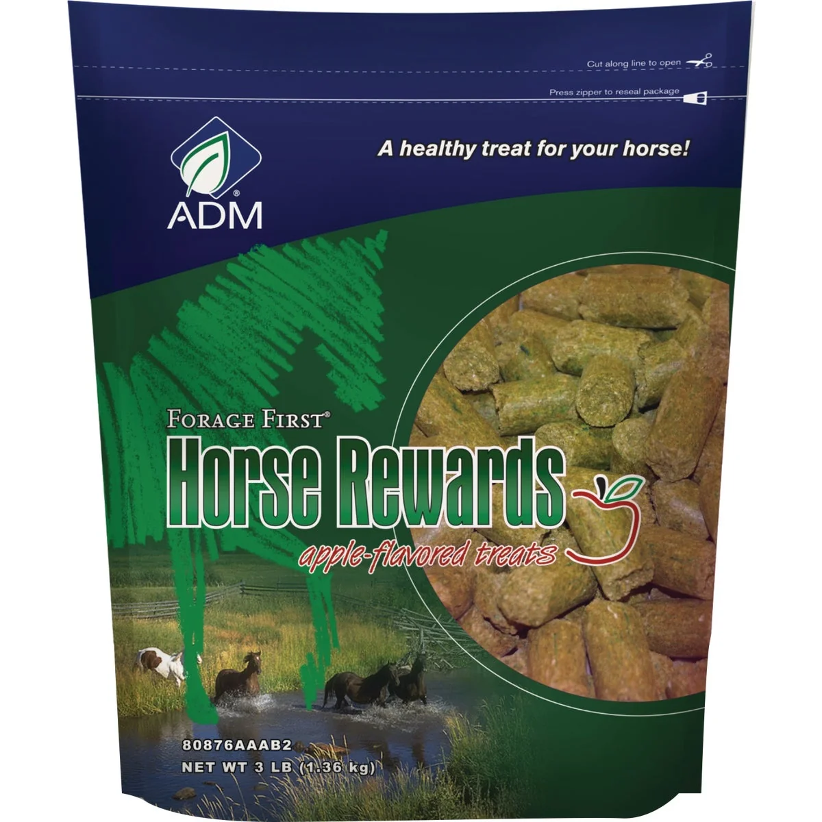 Smooth ADM Forage First Horse Rewards 3 Lb. Apple Horse Treat Next-Generation