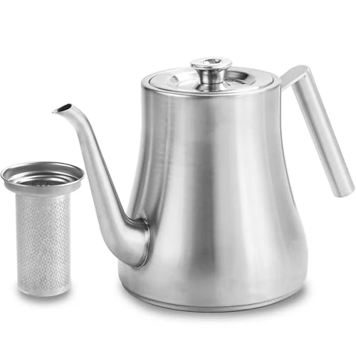 Next-Generation 68OZ 2000ML Stainless Steel Teapot with Removable Infuser Casual