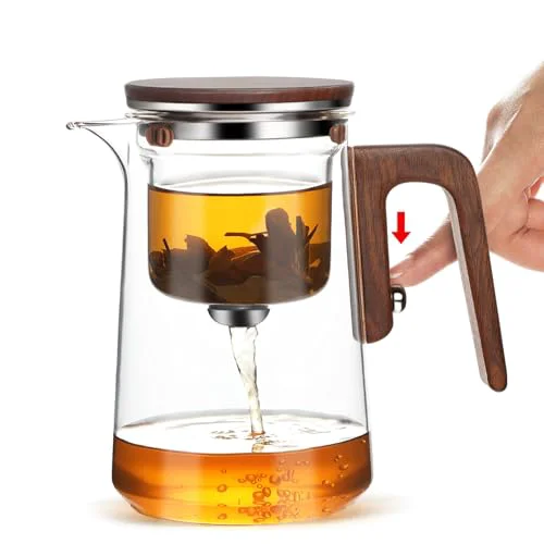 First-Class 800ml Enchanted Glass Teapot with Strainer User-Friendly