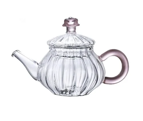Safe Mini Tea Pot Glass Teapot Small Tea Kettle for One person use Comfortable