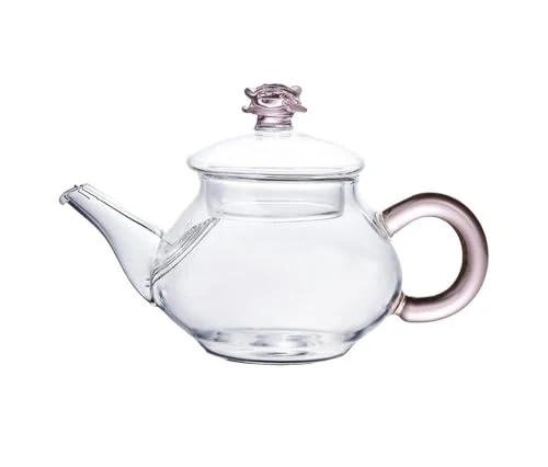 Efficient Mini Tea Pot Glass Teapot Small Tea Kettle for One person use Fashionable