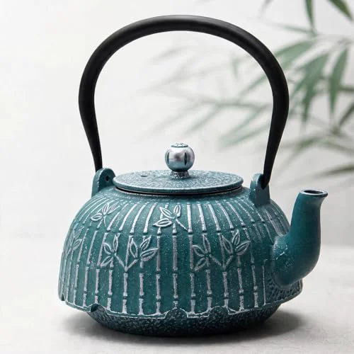 Outstanding 40.6oz Cast Iron Tea Kettle for Stove Smooth