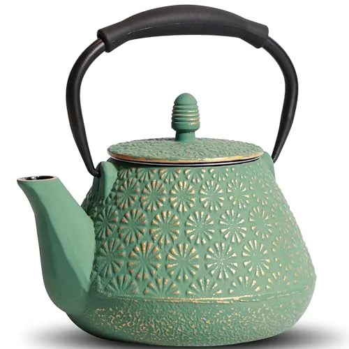 Comfortable Cast Iron Teapot Natural