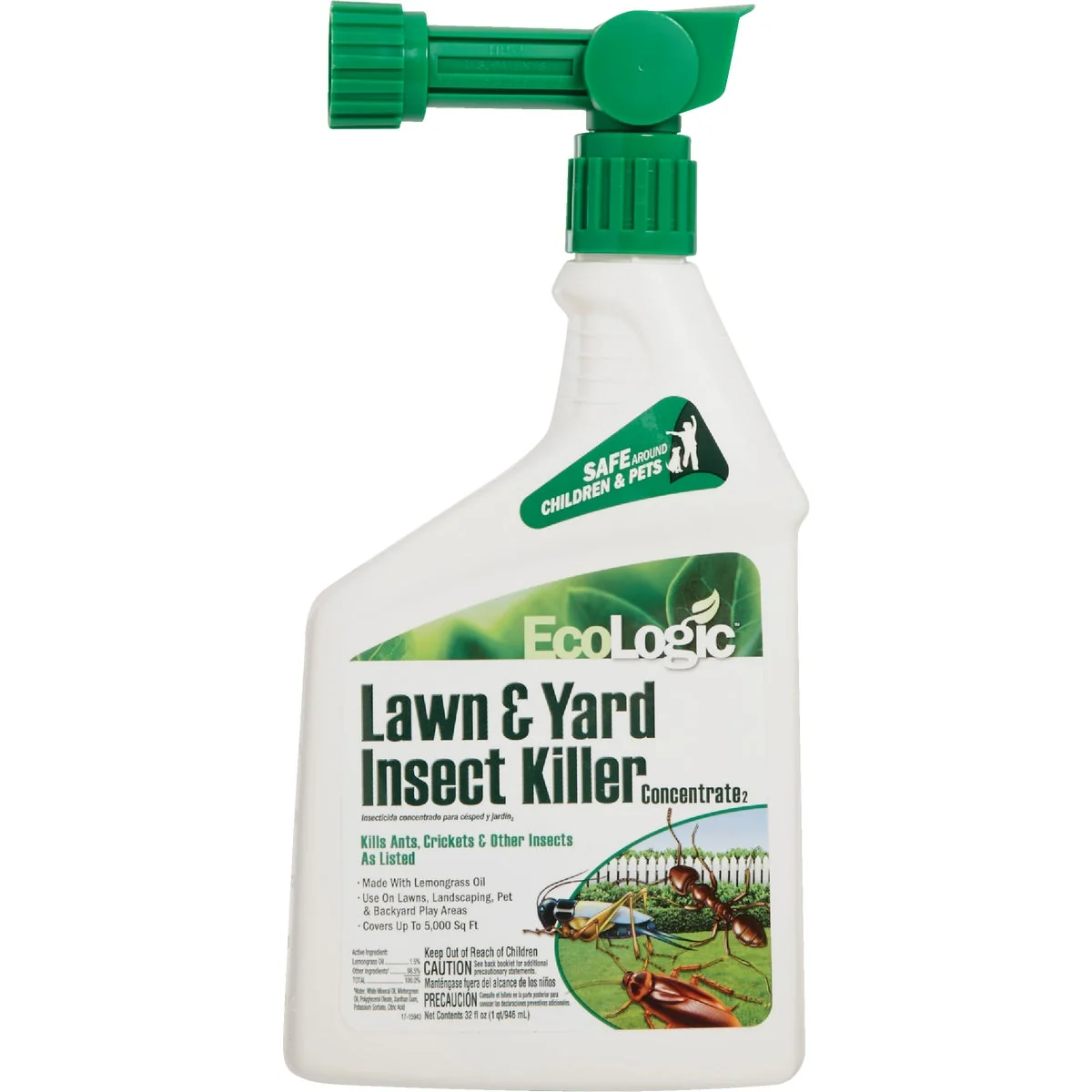Fine EcoLogic 32 Oz. Ready To Spray Hose End Insect Killer Secure