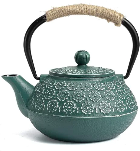 Minimalist Cast Iron Tea Pot with Infusers for Loose Tea High-Quality