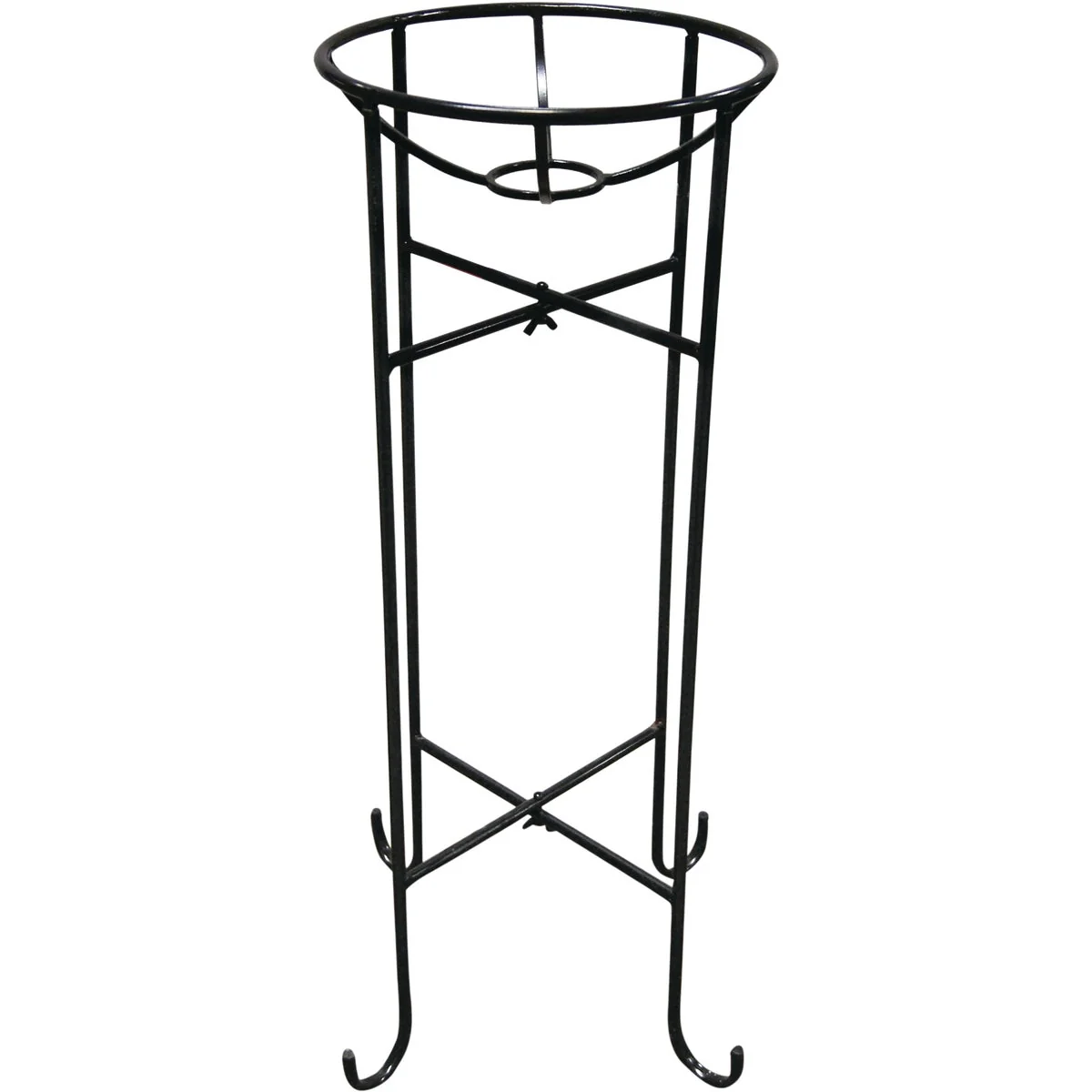 Contemporary Alpine 13 In. W. x 24 In. H. x 13 In. L. Black Metal Gazing Globe Stand Safe