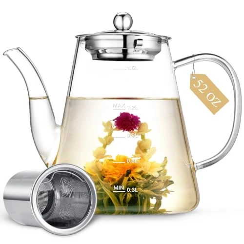 Premium 1500ml Glass Teapot Outstanding