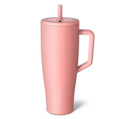Sophisticated Era 40 oz Tumbler with Handle and Straw Fine