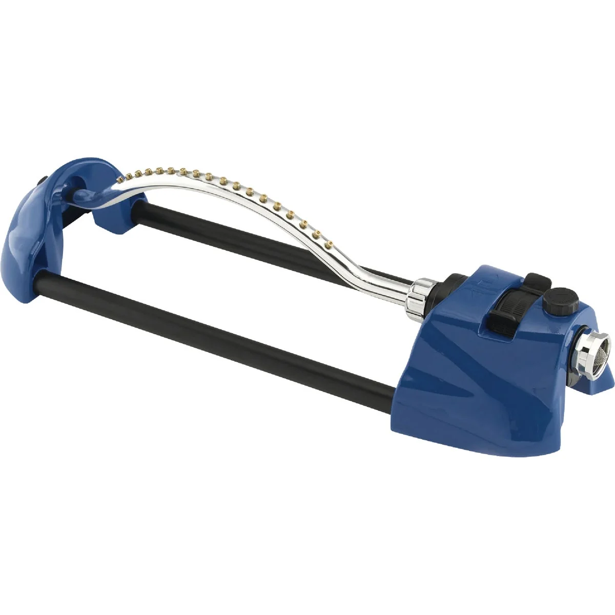 Dependable Dramm ColorStorm Heavy-Duty Metal 3000 Sq. Ft. Blue Oscillating Sprinkler Long-Lasting