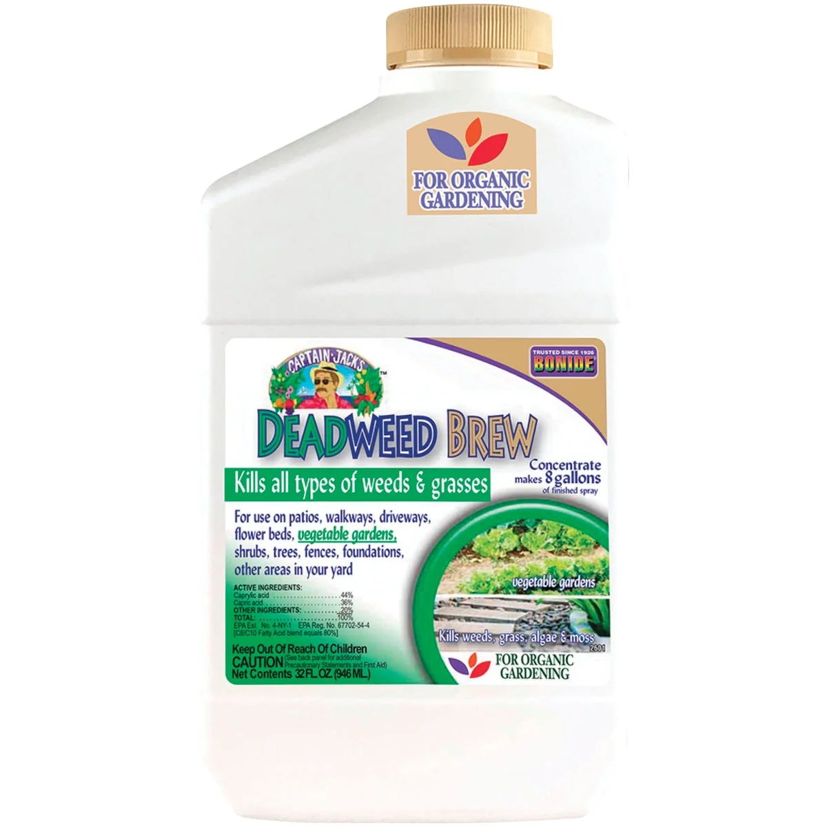 Excellent Bonide Captain Jack’s Deadweed Brew 32 Oz. Concentrate Weed Grass Killer Easy-to-Use
